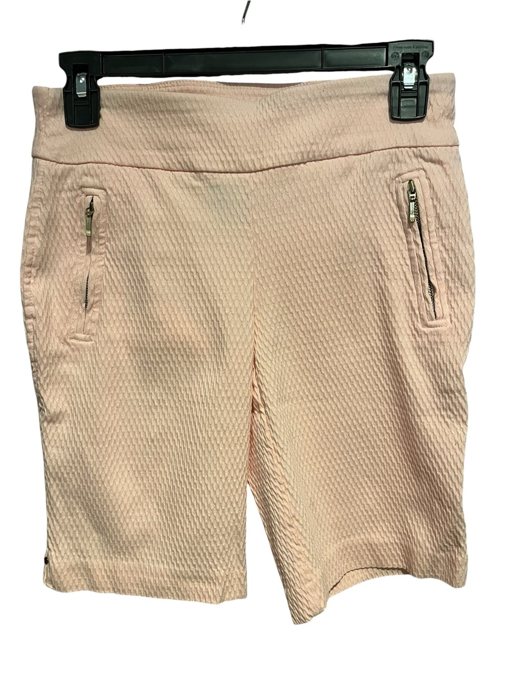 Attyre Size 4P Textured Bermuda Shorts in Light Blush